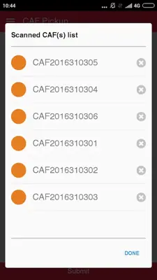 CAF Pickup android App screenshot 1
